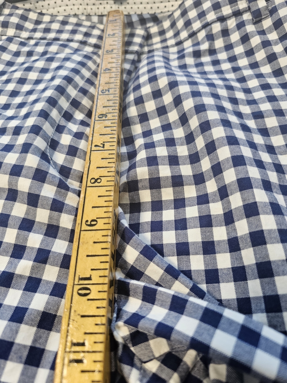 Talbots Navy and White Gingham Ankle Pants Size 18 - Picture 5 of 8